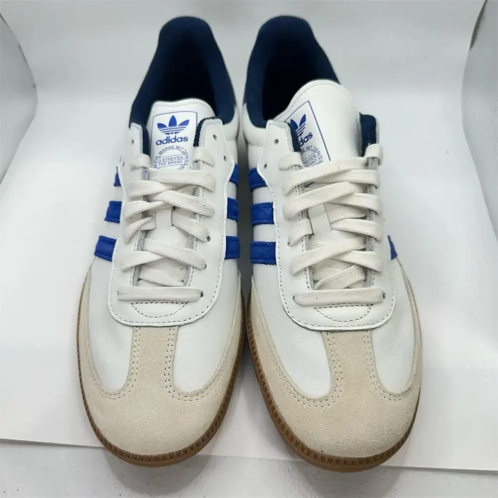 adidas Originals Samba OG Men's Sneakers Core White Blue Gum Sole Size 11.5 US